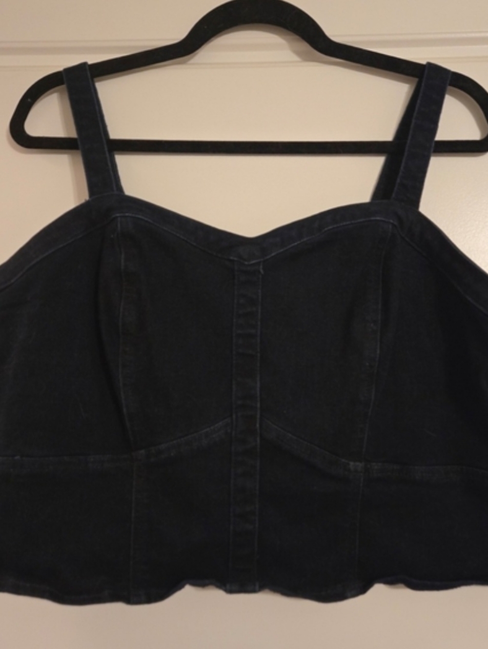 torrid Dark Indigo Denim Bustier Crop Top